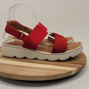 BORN Women's Patriotic RED Sandals (KISS) RED Women's size 10 M